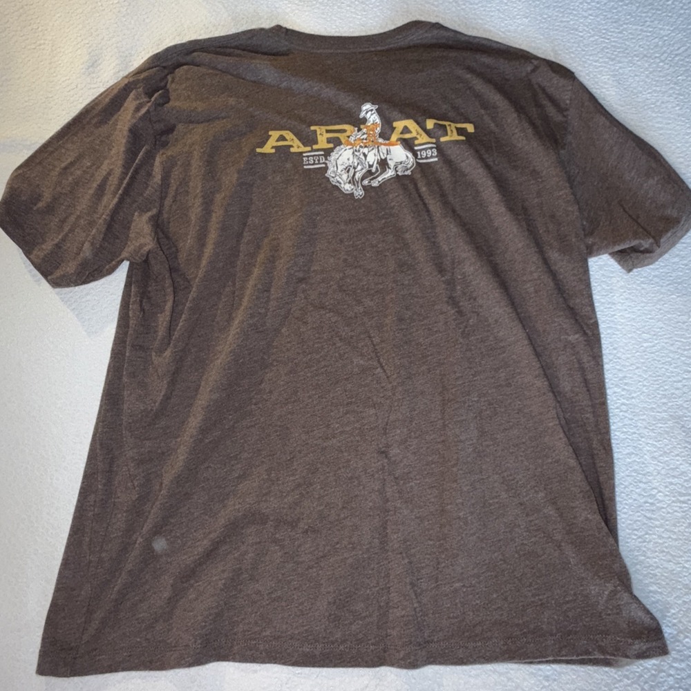 Ariat Mens 2XL Lot Of 3 T Shirts Tractor Military Brown Soft Short Sleeve - Picture 9 of 9